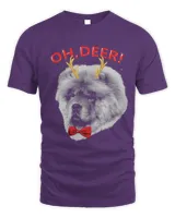 Oh Deer Chow chow Xmas Red Bowtie 37