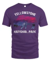 Vintage Retro Yellowstone National Park Bison Souvenir T-Shirt