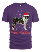 Merry Christmas Lights Boston Terrier Dog Funny Dog Lover 228