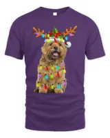 Cairn Terrier Reindeer Christmas Lights Funny Dog Xmas147