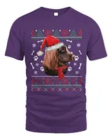 Ugly Sweater Christmas Boykin Spaniel Santa Hat Pajama Xmas