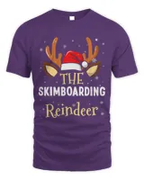 Skimboarding Reindeer Family Matching Christmas Outfit