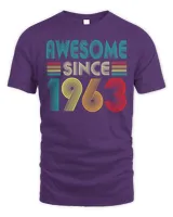 Awesome Since 1963 59th Birthday Gifts 59 Years Old Vintage