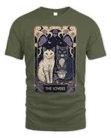 Cute Cat The Lovers Tarot Card Cat Tarot Card Graphic