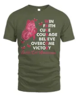 Warrior Win Faith Cure Ribbon Sickle Cell Awareness Shirt