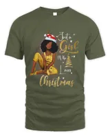 Funny Black Mrs Santa Just A Girl Who Loves Christmas 305