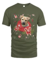 Blackmouth Cur Dog In Christmas Card Ornament Pajama Xmas430