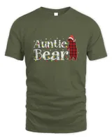 RD Auntie Bear Shirt Red Buffalo Plaid Auntie Bear Pajama Shirt