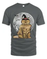 Scary Selkirk Rex Cat Witch Hat Halloween