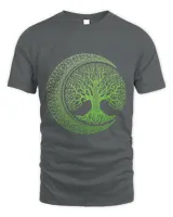 Green Tree of Life Cresent Moon Phases Mandala Yoga Gift