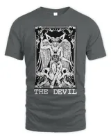 The Devil Horned Demon Tarot Card Witchy Satanic Occult Tee