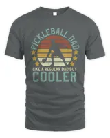 Pickleball Dad Shirt, Funny Vintage Pickleball Player Father's Day Gift, Pickle Ball Clothes Graphic Tee for Men