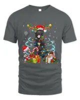 Akita Reindeer Christmas Tree Lights Pajama Dog Xmas 219