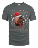 Ugly Sweater Christmas Boykin Spaniel Santa Hat Pajama Xmas