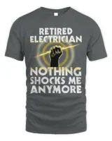 Funny Electrician Retirement Art Men Women Wireman Retired