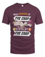 Womens What Happens At The Crop Stays At The Crop Scrapbook Jokes