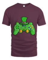 Video Game Gaming Shamrock Irish St Patricks Day Gamer Boys T-Shirt