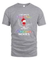I Just Want To Drink Wine and Watch Christmas Movies Men's Tank Top