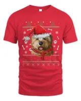 Ugly Sweater Christmas Norfolk Terrier Santa Hat Pajama Xmas