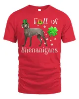 Full Of Shenanigans weimaraner Dog Irish Long Sleeve T-Shirt