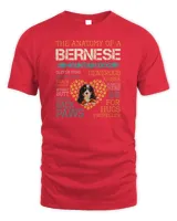 Anatomy of a Bernese Mountain for a Dog Lover T-Shirt