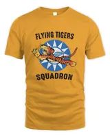 Vintage Style Design Featuring US Army Air Corps Flying Tigers Squadron Design T-Shirt