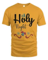 Holy Night Merry Christmas, Men's & Women's Merry Christmas Shirt