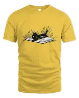 Cute Book Cat Shirt