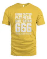 Big Cactus Rescue UK Hail Satan  T-Shirt