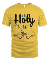 Holy Night Merry Christmas, Men's & Women's Merry Christmas Shirt