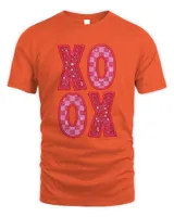 Pink XOXO Sparkly Faux Sequins Valentines Day Shirt Cute Valentines Day SweatShirt Trendy Valentines Day Tshirt