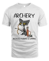 Black Cat Archery Because Murder Is Wrong