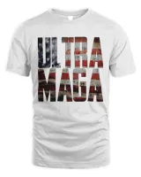 Ultra Maga US Flag Republican America T-Shirt