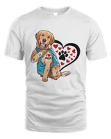 Mother's Day Golden Lovers, Dog Name Shirt, Gift for Golden Retriever Owner, Golden Mom Gift,