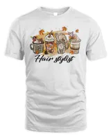 Fall Hair Stylist Latte Coffee Autumn Pumpkin Spice Fall Shirt