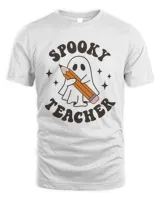 Spooky Teacher Ghost Teacher Halloween Tee Shirt