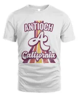 Antioch California Summer Sunset Retro Design Tropical186png186 T-Shirt
