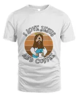 I Love Jesus and Coffee Christian Church Funny T-Shirt