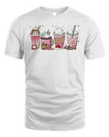 Pink Christmas Coffee T-Shirt