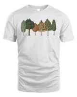 Fall or Autumn Trees with Beautiful Colors Leaves Changing Shirt