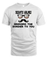 Desantis Airlines Bringing The Border To You Retro Sunglasses Americanflag Shirt