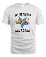 Vintage Style Design Featuring US Army Air Corps Flying Tigers Squadron Design56165616 T-Shirt