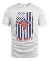 Awesome Nurse American Flag Shirt