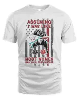 Paramedic Assuming I Was Like Emt Most Women Was Your First Mistake US Flag Shirt