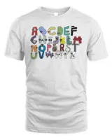 Villain Letter Abc Costume Boys Matching Evil Alphabet Lore T-Shirt