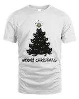 Meowy Christmas Cats Tree Christmas Shirt