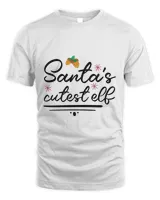 Santa's Cutest Elf, Men's & Women's Merry Christmas Shirt