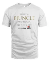 I have a Biuncle and he got me this shirt at Legoland shirt