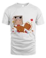 Thanksgiving Turkey Funny Cow Moo Turkey Day T-Shirt