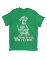 Womens Happy Mother's Day Dog Mom V-Neck T-Shirt